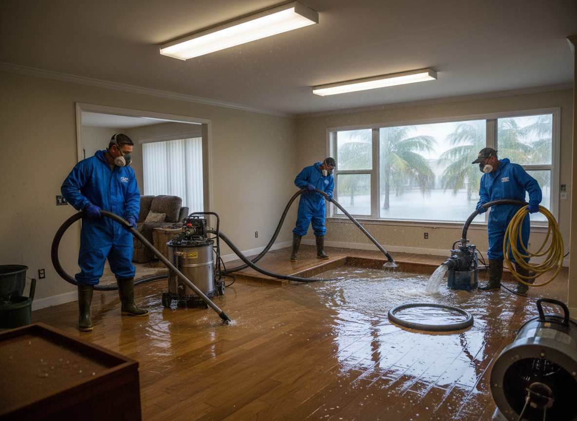 water damage restoration in Hollywood