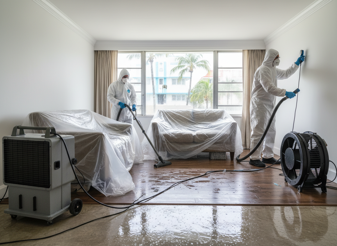 water damage restoration in Opa-locka